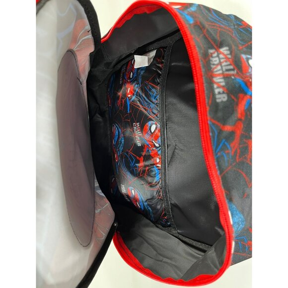 Marvel Spider-Man Raised Mask Light Up 17" Kids School Backpack - Picture 11 of 16